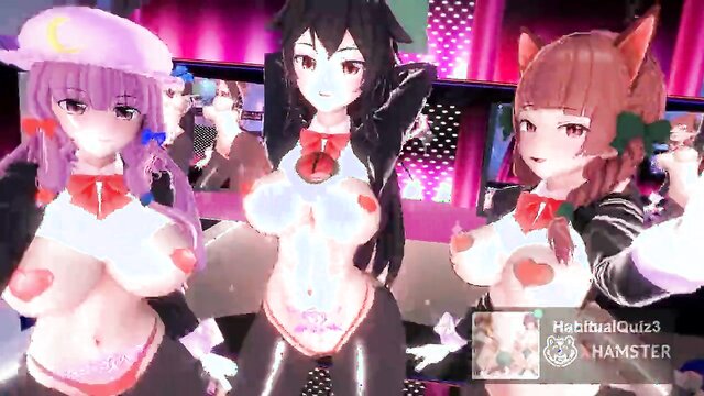 Filme de sexo de hentai 3D | MMDR18 Ghost Dance Kai transparente | H0meGirlz
