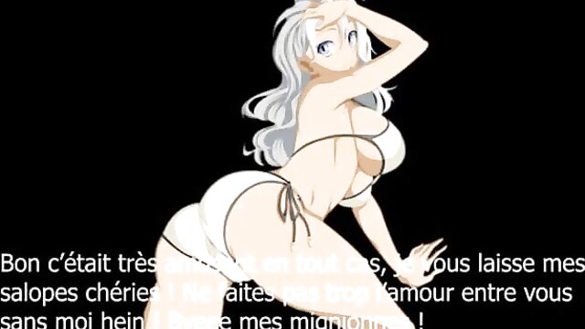 Watch Mirajane from Fairy Tail in a hentai jerk off instruction