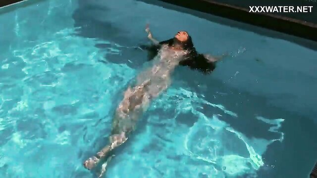 Teen beauty Lana Lelani gets naughty in the pool