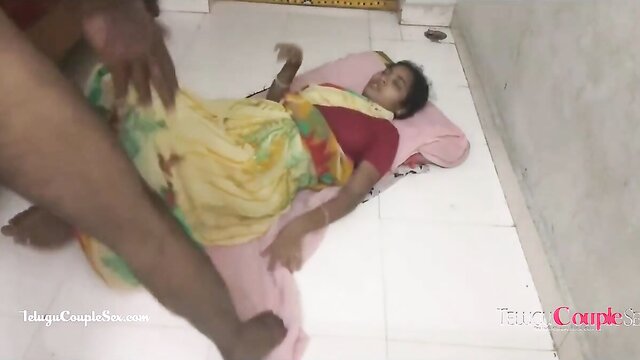 Mature Indian couple enjoys steamy sex on the floor