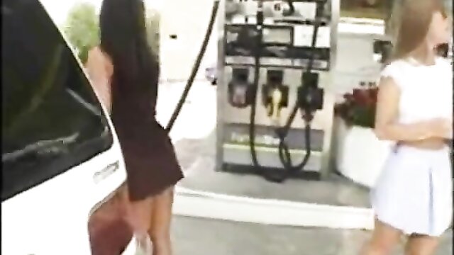 Watch a fetish porn show at a gas station - Exhibitionist, Tits, and More
