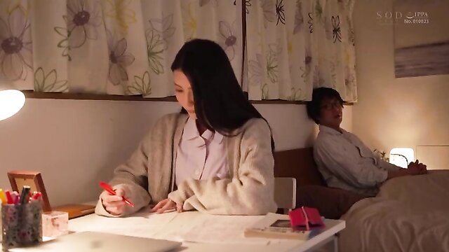 A married woman teacher Suzu Honjo engages in doggy style sex with a student