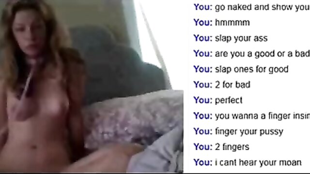 E B\'s blonde babe gets anal pleasure on Omegle