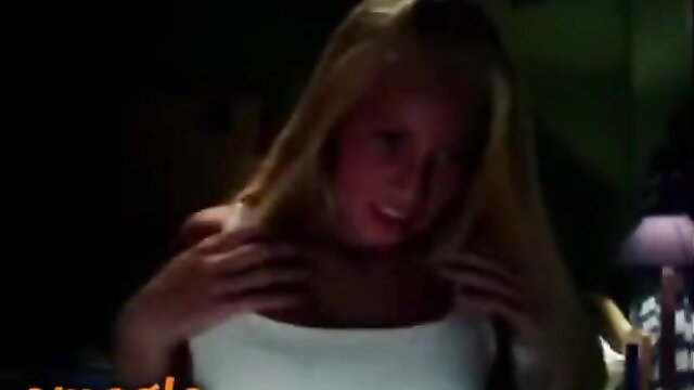 Young girl shows off her big tits on Omegle