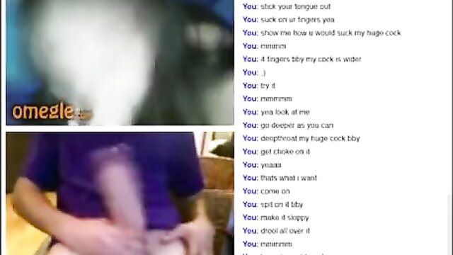 Omegle stranger surprises me with her nude body and asks for my big cock