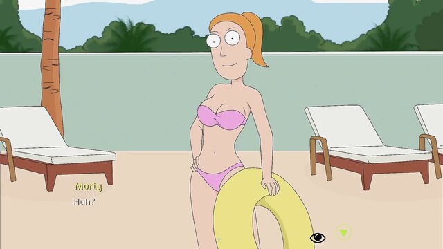 Rick and Morty get into some naughty poolside fun