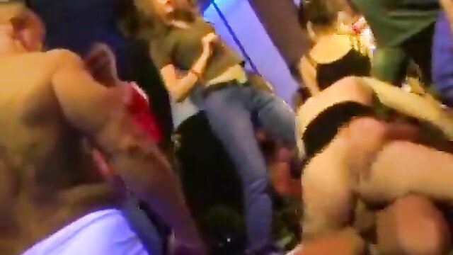 Girls get naughty with male stripper in steamy video