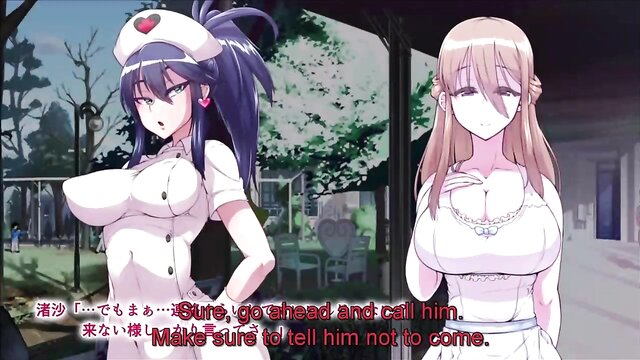 High definition anime video of MILF nurses seducing and dominating a patient