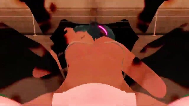 Amateur porn with Hatsune Miku in mating press - Mmd, mating porn